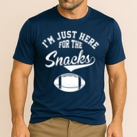 I'm Just Here For The Snacks Funny Football Cooling Performance Crew T-Shirt