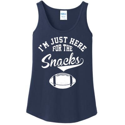 I'm Just Here For The Snacks Funny Football Ladies Essential Tank