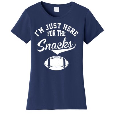 I'm Just Here For The Snacks Funny Football Women's T-Shirt