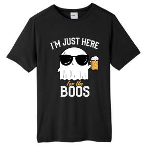 IM Just Here For The Boos Funny Halloween Drinking Tall Fusion ChromaSoft Performance T-Shirt