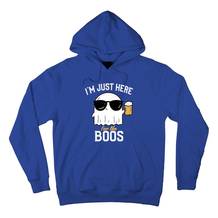 IM Just Here For The Boos Funny Halloween Drinking Hoodie