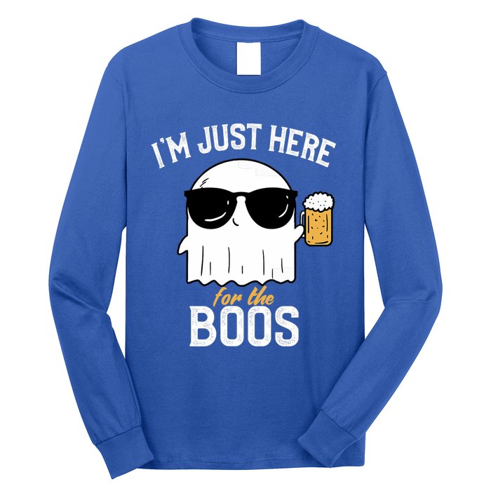 IM Just Here For The Boos Funny Halloween Drinking Long Sleeve Shirt