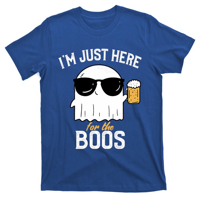 IM Just Here For The Boos Funny Halloween Drinking T-Shirt