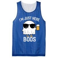 IM Just Here For The Boos Funny Halloween Drinking Mesh Reversible Basketball Jersey Tank