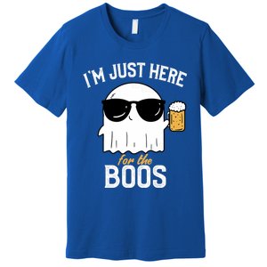 IM Just Here For The Boos Funny Halloween Drinking Premium T-Shirt