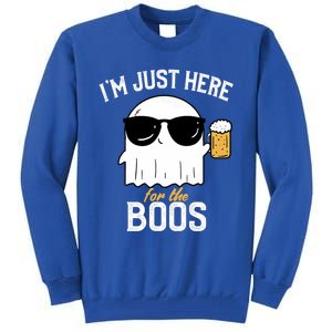 IM Just Here For The Boos Funny Halloween Drinking Tall Sweatshirt