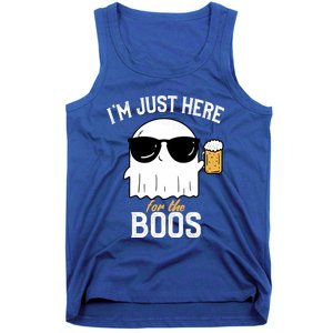 IM Just Here For The Boos Funny Halloween Drinking Tank Top