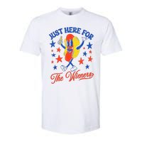 IM Just Here For The Wieners 4th Of July Hot Dog Softstyle CVC T-Shirt