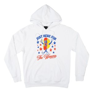 IM Just Here For The Wieners 4th Of July Hot Dog Hoodie