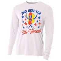 IM Just Here For The Wieners 4th Of July Hot Dog Cooling Performance Long Sleeve Crew