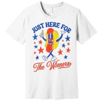 IM Just Here For The Wieners 4th Of July Hot Dog Premium T-Shirt