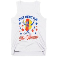 IM Just Here For The Wieners 4th Of July Hot Dog Tank Top