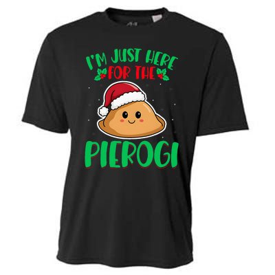 IM Just Here For The Pierogi Polish Pierogi Christmas Cooling Performance Crew T-Shirt