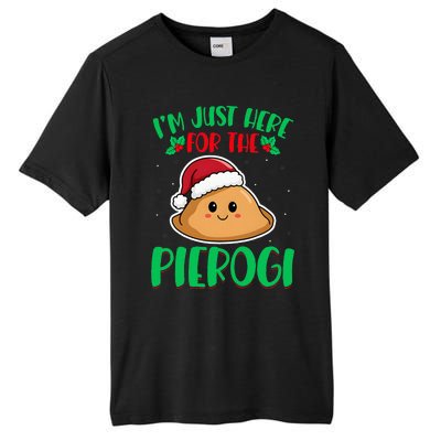 IM Just Here For The Pierogi Polish Pierogi Christmas Tall Fusion ChromaSoft Performance T-Shirt