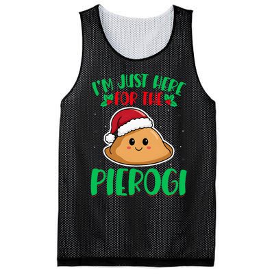 IM Just Here For The Pierogi Polish Pierogi Christmas Mesh Reversible Basketball Jersey Tank