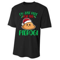 IM Just Here For The Pierogi Polish Pierogi Christmas Performance Sprint T-Shirt