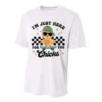 IM Just Here For The Chicks Easter Performance Sprint T-Shirt