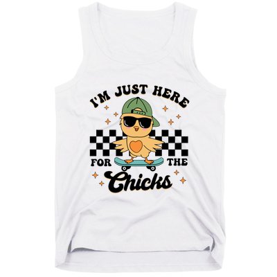 IM Just Here For The Chicks Easter Tank Top