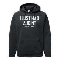 I Just Had A Joint Replacement Performance Fleece Hoodie