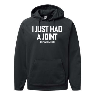 I Just Had A Joint Replacement Performance Fleece Hoodie