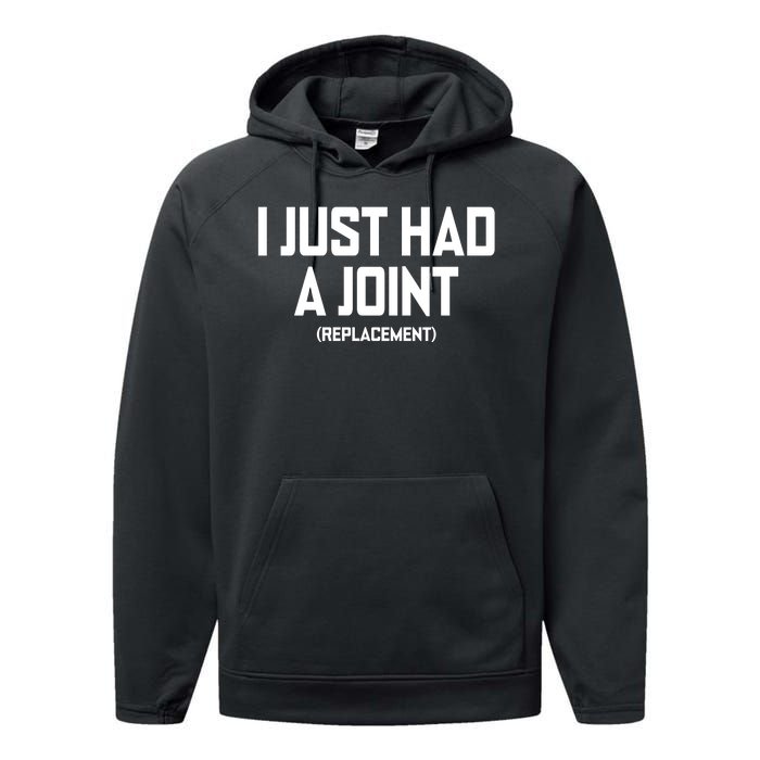 I Just Had A Joint Replacement Performance Fleece Hoodie