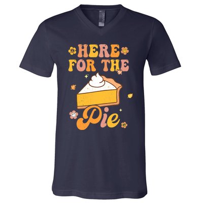 I'm Just Here For The Pie Funny Thanksgiving Day Gifts V-Neck T-Shirt