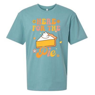 I'm Just Here For The Pie Funny Thanksgiving Day Gifts Sueded Cloud Jersey T-Shirt