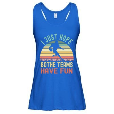 I Just Hope Both Teams Have Fun Funny Football Gift Ladies Essential Flowy Tank