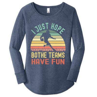 I Just Hope Both Teams Have Fun Funny Football Gift Women's Perfect Tri Tunic Long Sleeve Shirt