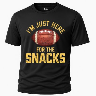 IM Just Here For The Snacks Football Cooling Performance Crew T-Shirt