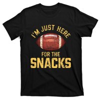 IM Just Here For The Snacks Football T-Shirt