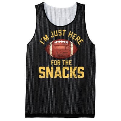 IM Just Here For The Snacks Football Mesh Reversible Basketball Jersey Tank