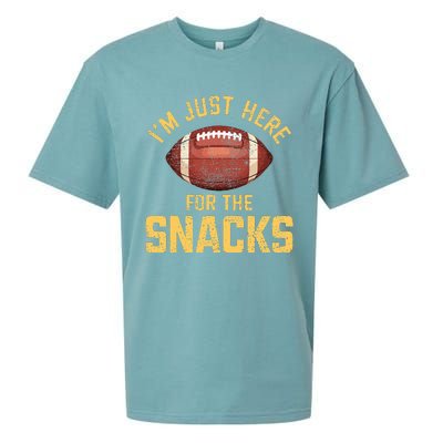 IM Just Here For The Snacks Football Sueded Cloud Jersey T-Shirt