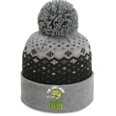 IM Just Here To Catch All The Fish Funny Fishing Bass Fish Great Gift The Baniff Cuffed Pom Beanie