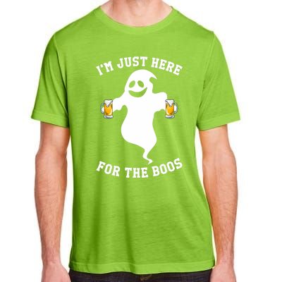 IM Just Here For Boos Halloween Pumpkin Spice Ghost Graphic Adult ChromaSoft Performance T-Shirt