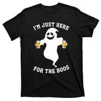 IM Just Here For Boos Halloween Pumpkin Spice Ghost Graphic T-Shirt