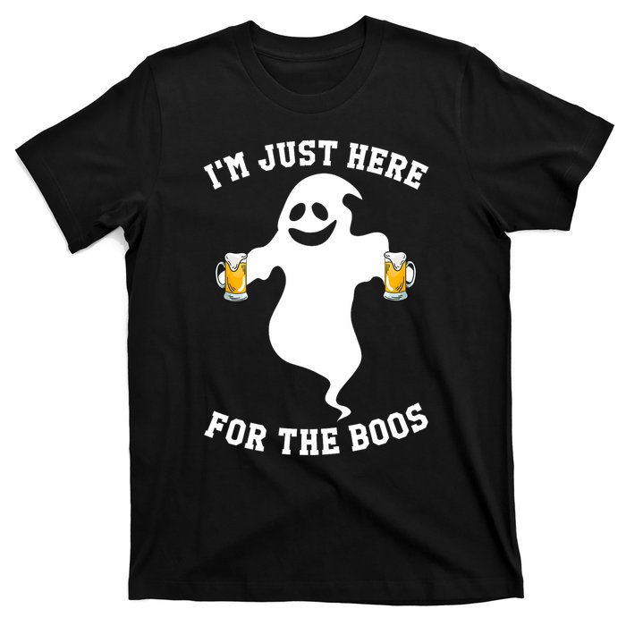 IM Just Here For Boos Halloween Pumpkin Spice Ghost Graphic T-Shirt