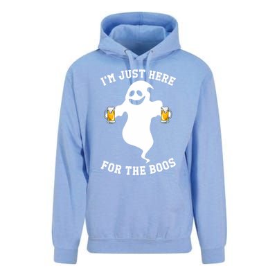 IM Just Here For Boos Halloween Pumpkin Spice Ghost Graphic Unisex Surf Hoodie