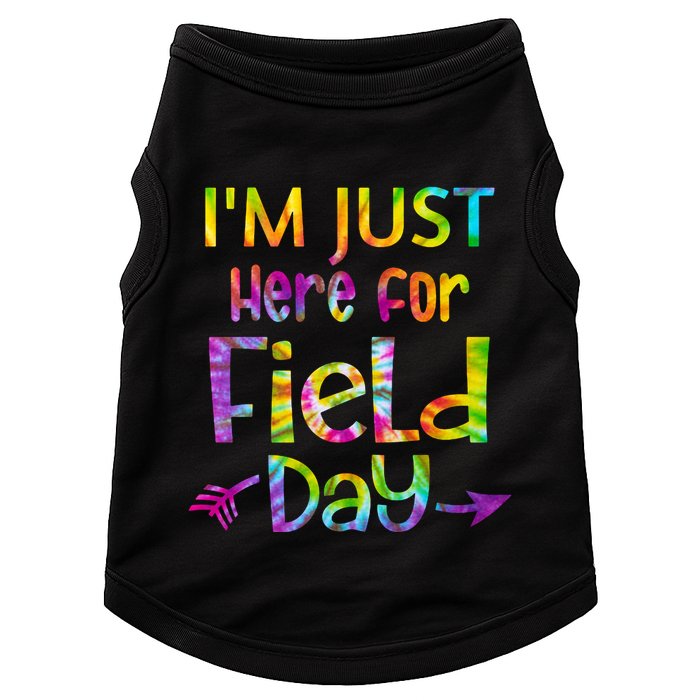 I'm Just Here For Field Day Colorful Doggie Tank