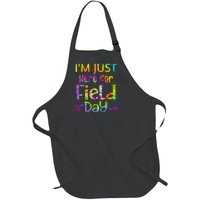 I'm Just Here For Field Day Colorful Full-Length Apron With Pockets