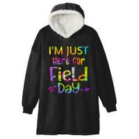 I'm Just Here For Field Day Colorful Hooded Wearable Blanket