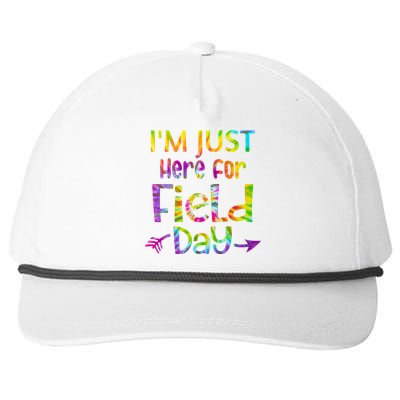 I'm Just Here For Field Day Colorful Snapback Five-Panel Rope Hat