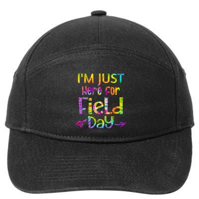 I'm Just Here For Field Day Colorful 7-Panel Snapback Hat