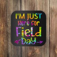 I'm Just Here For Field Day Colorful Coaster