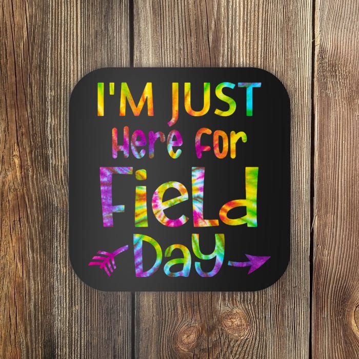 I'm Just Here For Field Day Colorful Coaster