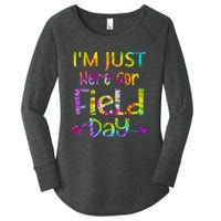 I'm Just Here For Field Day Colorful Women's Perfect Tri Tunic Long Sleeve Shirt