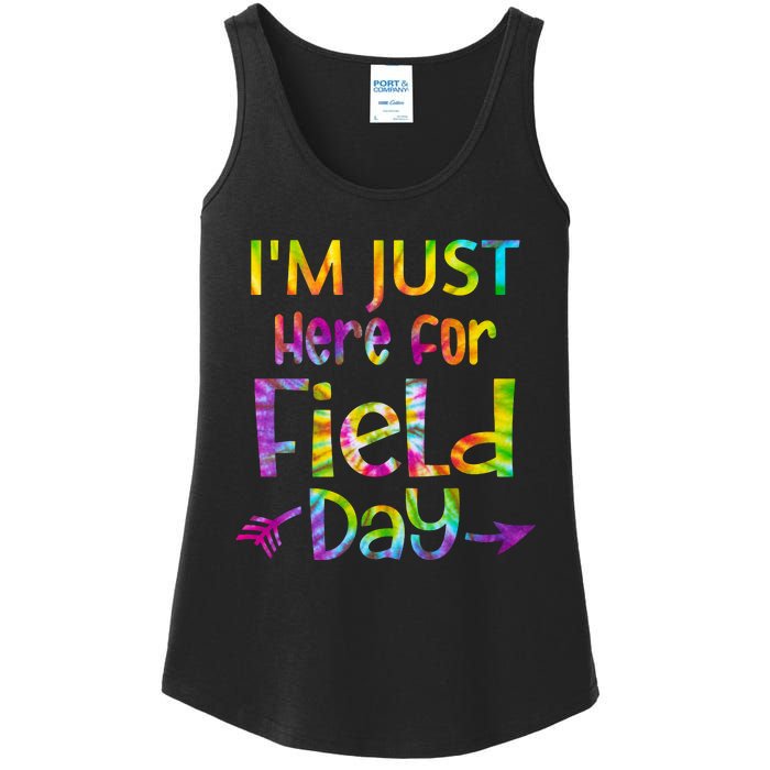 I'm Just Here For Field Day Colorful Ladies Essential Tank