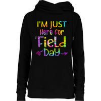 I'm Just Here For Field Day Colorful Womens Funnel Neck Pullover Hood