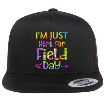 I'm Just Here For Field Day Colorful Flatbill Hat