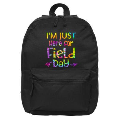 I'm Just Here For Field Day Colorful 16 in Basic Backpack